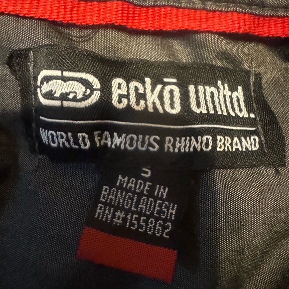 Ecko Unlimited Kids Black and Red Jean Jacket - Picture 3 of 3